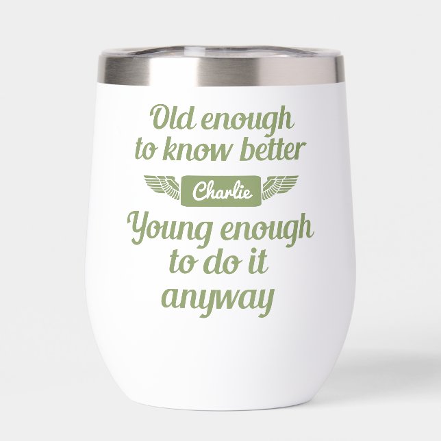 sacs fourre-tout de noms personnalisés "Vieux & Je (Arrière)