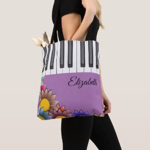 Sacs fourre-tout de piano à fleurs de printemps p