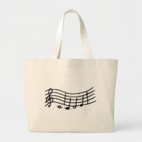 Sacs fourre-tout d'échelle et de notes de musique 