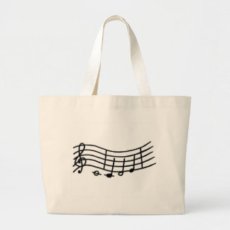 Sacs fourre-tout d'échelle et de notes de musique 