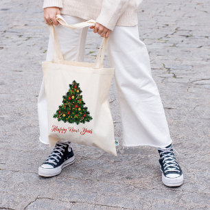 Sacs fourre-tout décorés de sapins de Noël