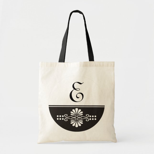 Sacs fourre-tout décorés d'un monogramme (Devant)