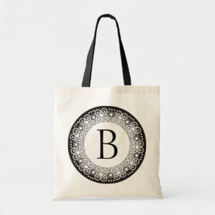 Sacs fourre-tout décorés d'un monogramme