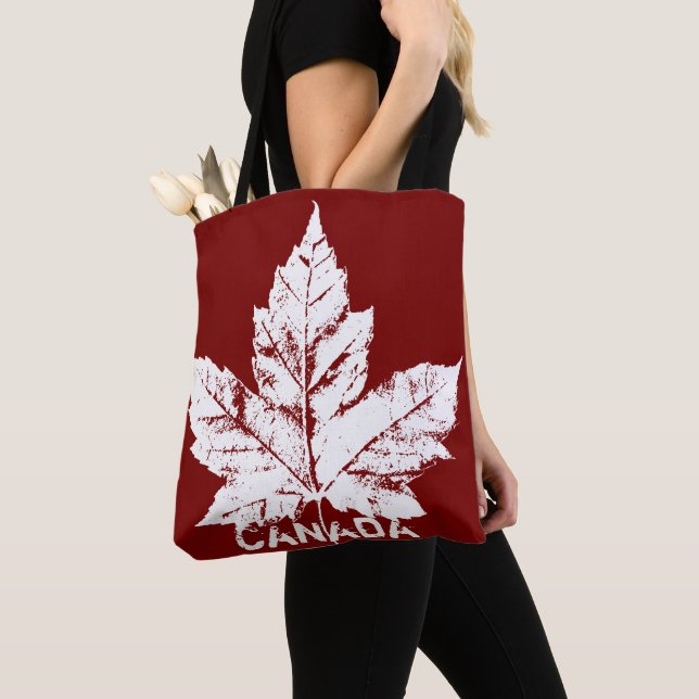 Sacs fourre-tout du Canada Sacs en feuilles d'érab (De près)