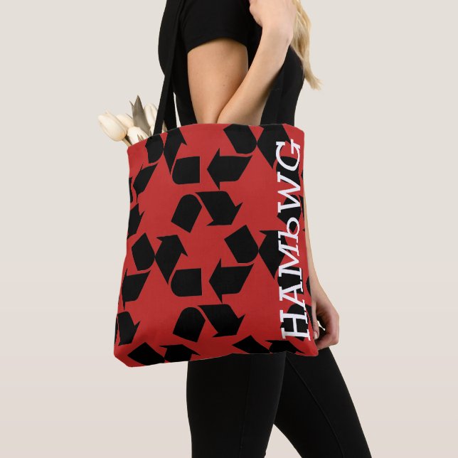 Sacs fourre-tout HAMbWG - Motif recyclable (De près)