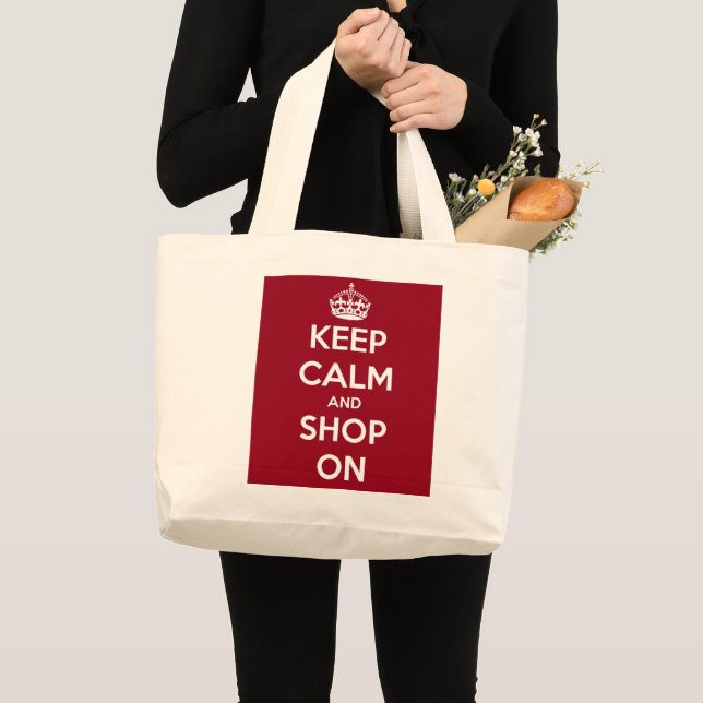 Sacs fourre-tout 'Keep Calm and Shop On' (Devant (produit))