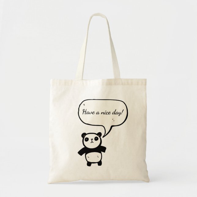 Sacs fourre-tout Panda Cute Design (Devant)