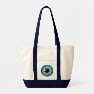 Sacs fourre-tout personnalisés Cool Blue Eye Iris 