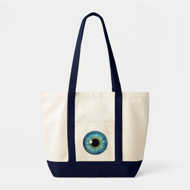 Sacs fourre-tout personnalisés Cool Blue Eye Iris  (Devant)