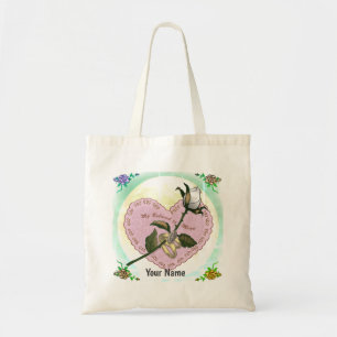 Sacs fourre-tout personnalisés de White Rose Heart