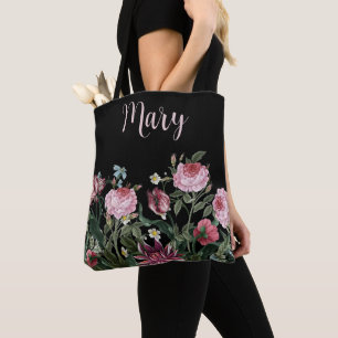 Sacs fourre-tout personnalisés - Modèle floral