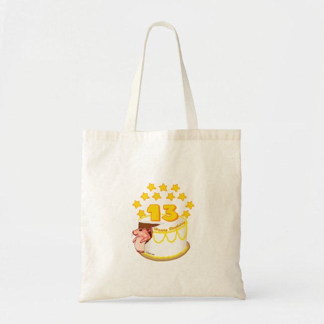 Sacs fourre-tout pour anniversaire de 13 ans pour  (Devant)