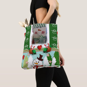 Sacs fourre-tout pour femmes de Noël, Snowman