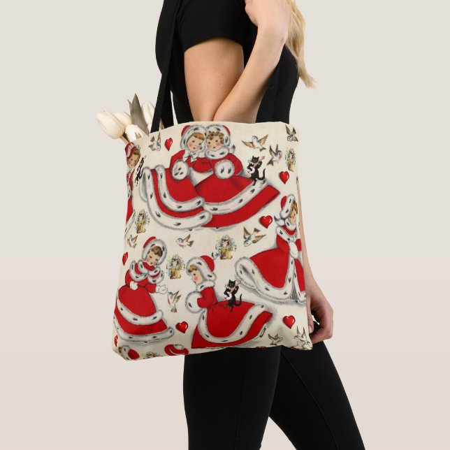 Sacs fourre-tout pour femmes de Noël, Vintage (De près)