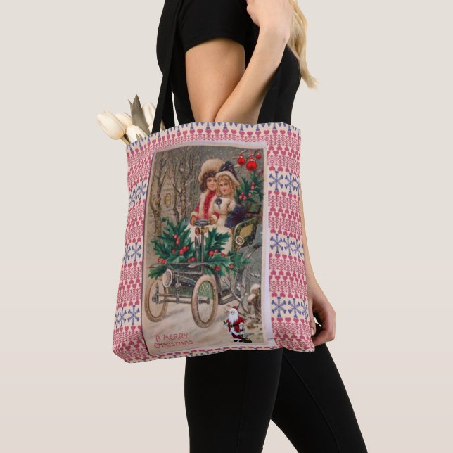 Sacs fourre-tout pour femmes de Noël, Vintage (De près)
