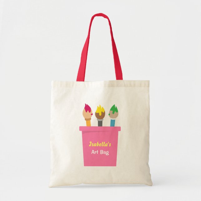 Sacs fourre-tout pour petites artistes filles Pinc (Devant)