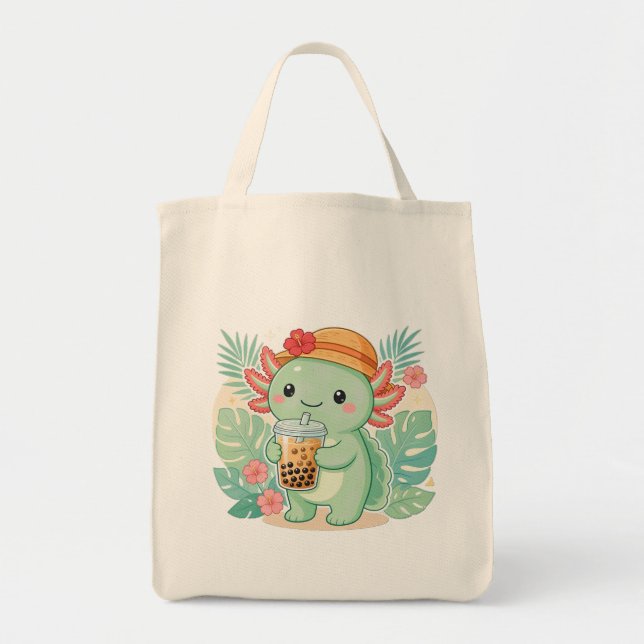 Sacs fourre-tout verts Axolotxl (Devant)