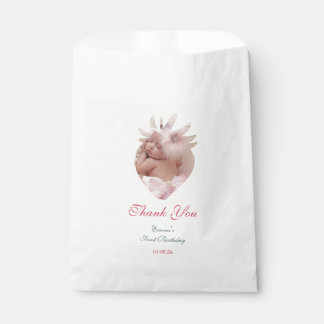 Sacs Merci anniversaire de la baie avec photo