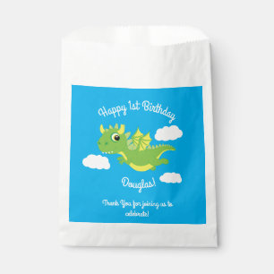 Sacs mignons de cadeau d'anniversaire de dragon