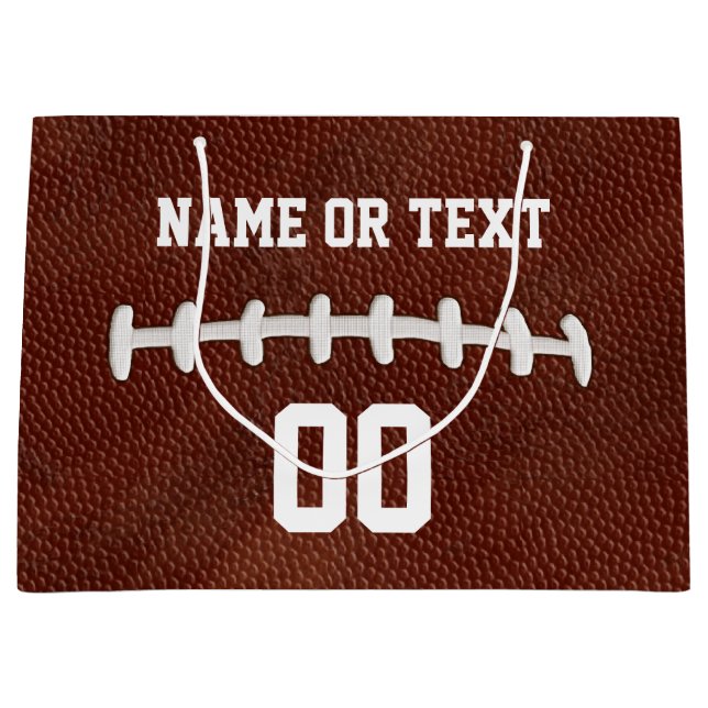 Sacs personnalisés de cadeau du football, votre (Devant)
