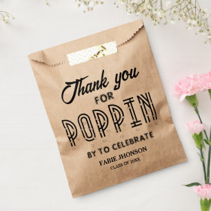Sacs Popcorn modernes pour la Graduation Favoriser