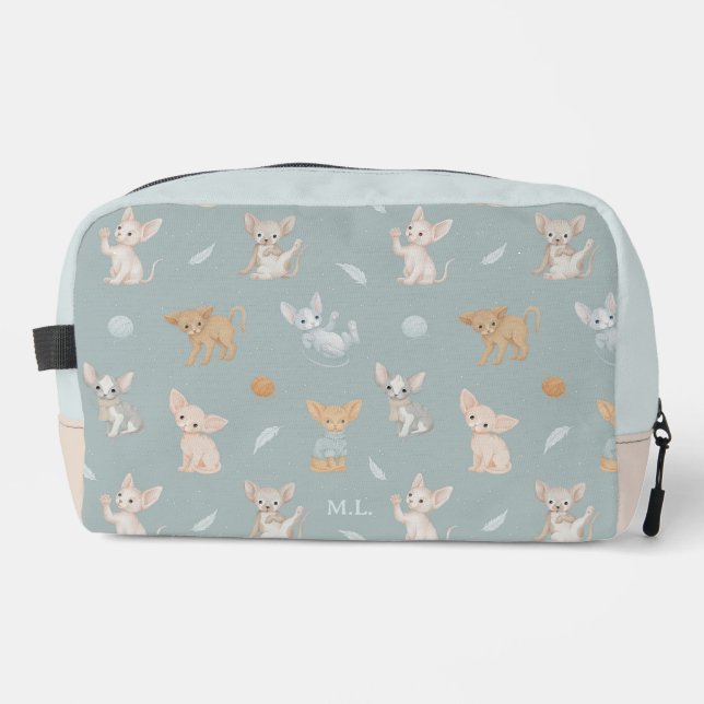 Sacs pour enfants à motif de chat Sphynx bleu pous (Recto)