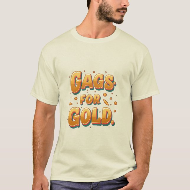 Sacs pour T-shirt or - Conception Hilarious pour C (Devant)