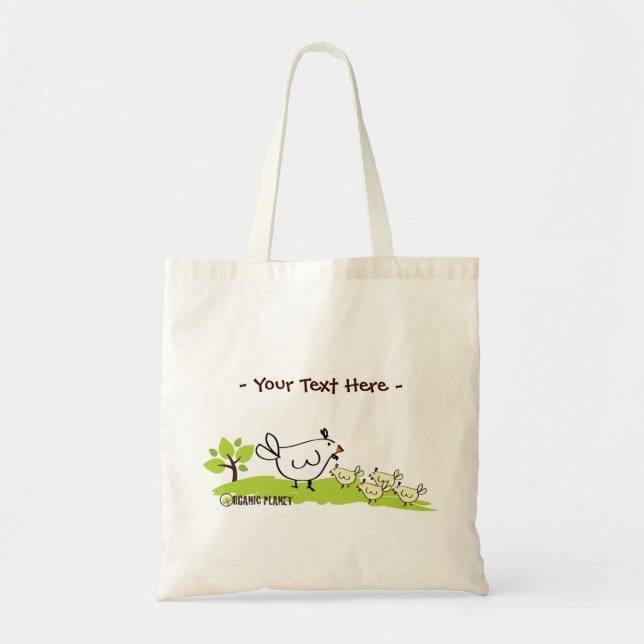 Sacs réutilisables de toile de planète organique (Devant)