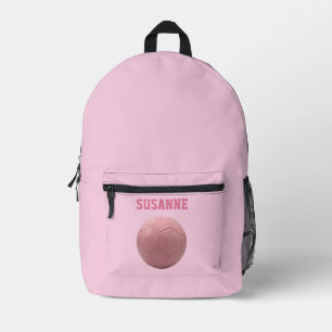 Sacs sport soccer filles rose personnalisée