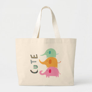 Sacs Tote Éléphant Mignon