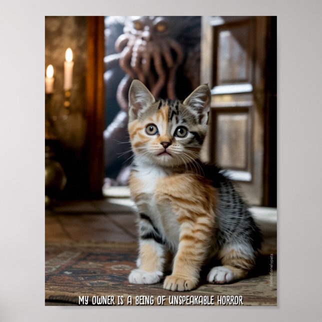 Sad and Lonely Pets Poster Print: My Owner (Devant)