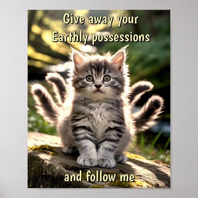 Sad & Lonely Pets Poster Print: Follow Me (Devant)
