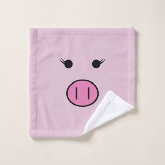 Sadie the Pink Pig ~ Ensemble de serviettes / Acha