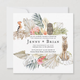 Safari africain enchanté   Boho Botanical Mariage