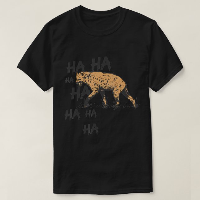 safari animal commun riant hyena T-Shirt (Design devant)