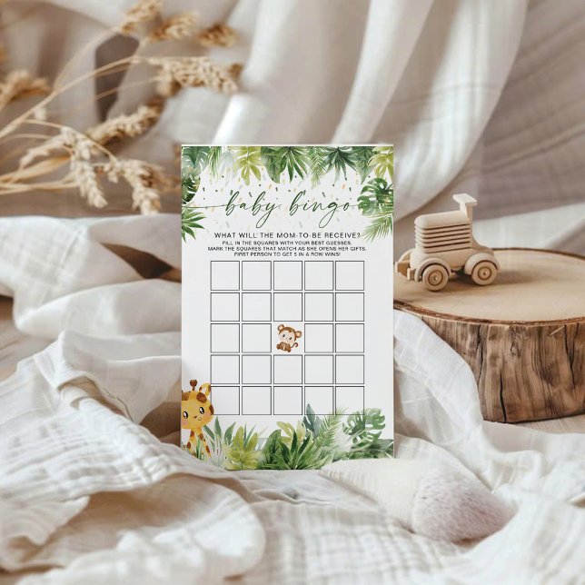 Safari Animaux Baby Bingo Jeu (Créateur téléchargé)
