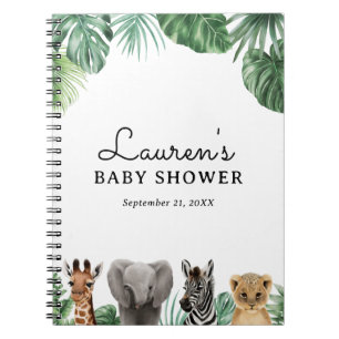 Safari Animaux Baby shower Livre d'invité