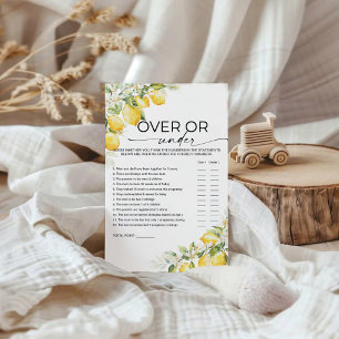 Safari Animaux Baby showers au-dessus ou en dessou