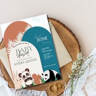 Safari Animaux Boy Baby shower Invitation
