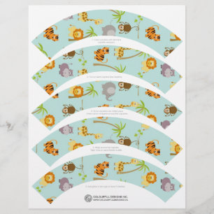 Safari Animaux Cupcake Wrappers