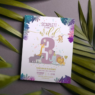 Safari Animaux Jeune Sauvage & 3 Fille Budget Anni