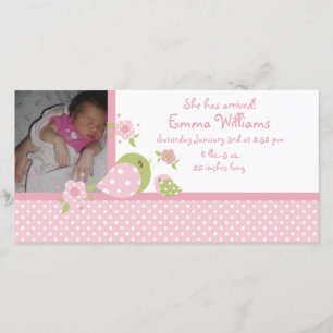 Safari Babiez Birdie Photo Faire-part de naissance