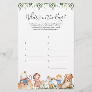 Safari Baby shower Devinez ce qu'il y a dans le je