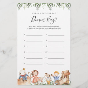 Safari Baby shower Devinez ce qu'il y a dans le sa