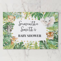 Safari Bébés Animaux Baby Shower Tapis à Décoller