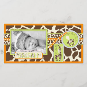 Safari Boy Orange Carte photo