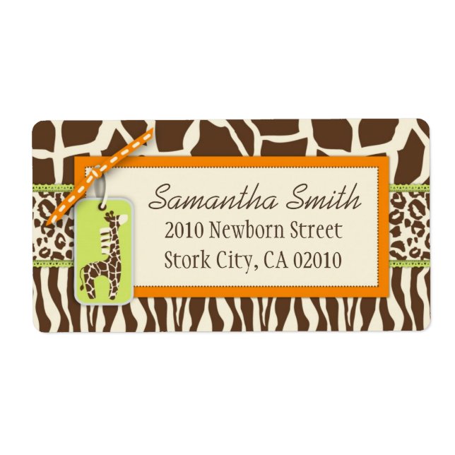 Safari Boy OU Étiquette de livraison (Devant)