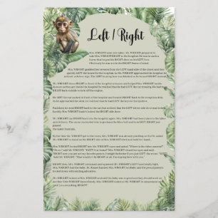 Safari de la jungle tropicale Animaux Gauche Droit