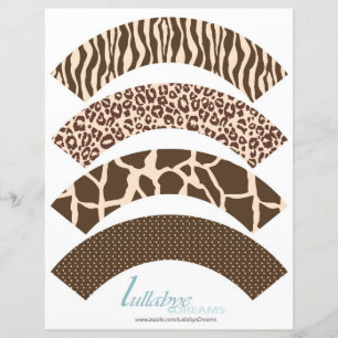 Safari Garçon Cupcake Wrappers 2