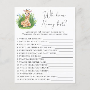 Safari Giraffe - Qui connaît maman le mieux